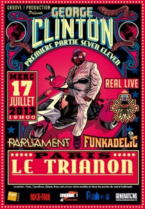 Affiche P-Funk party Le Trianon July 17th 2013